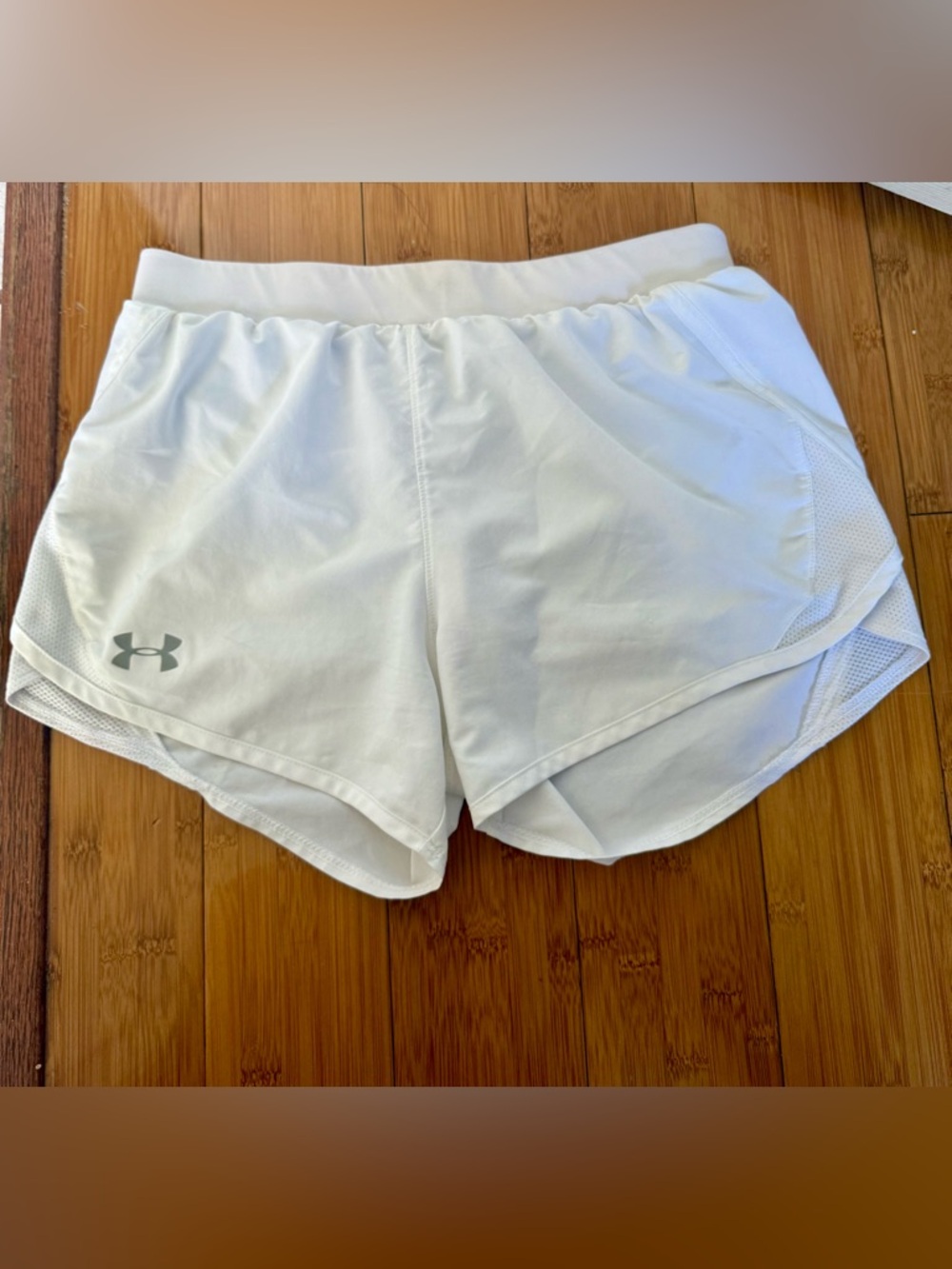 Under Armour White Women's Performance Running Shorts
